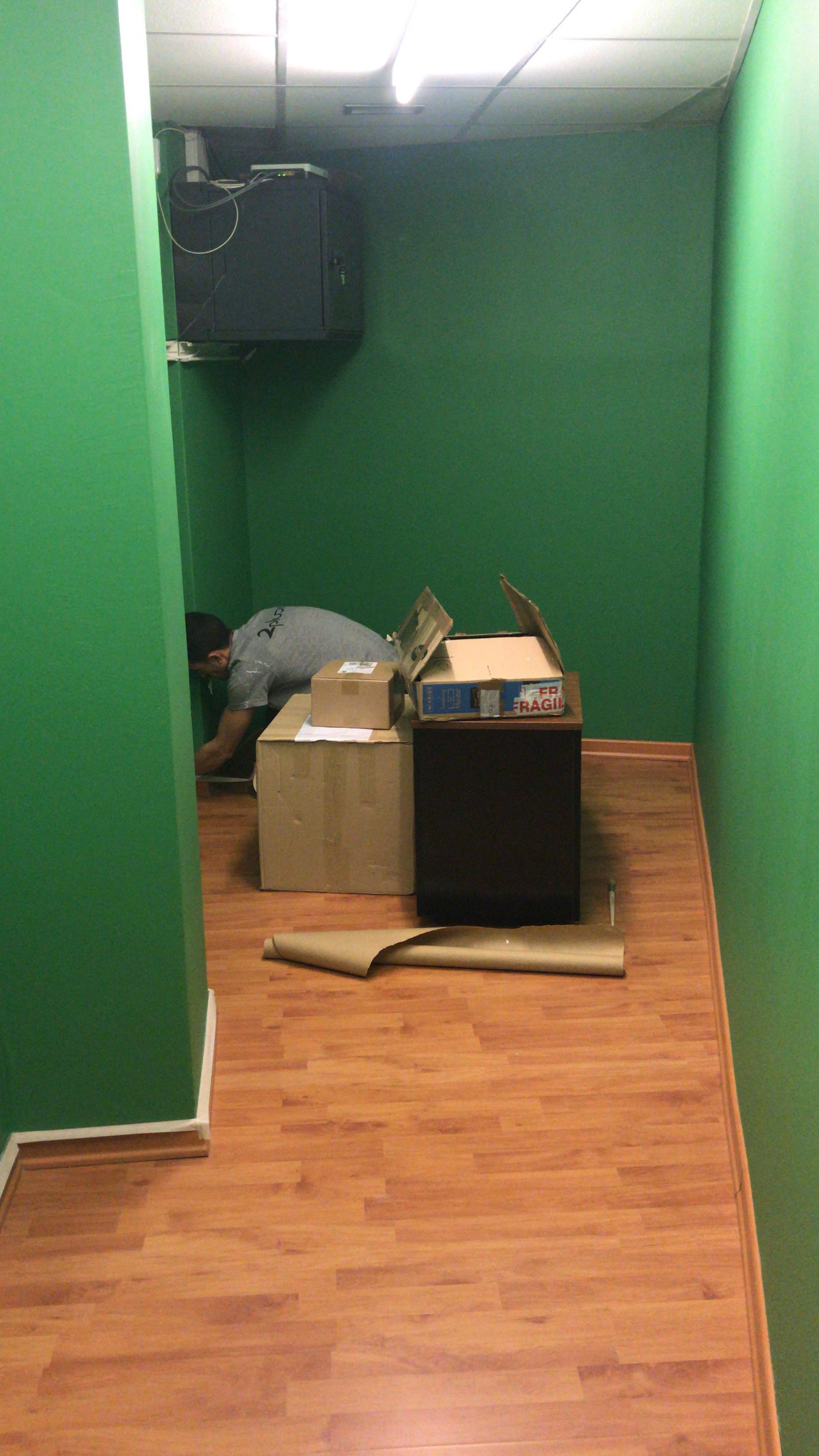 Pintura interior sobre color original